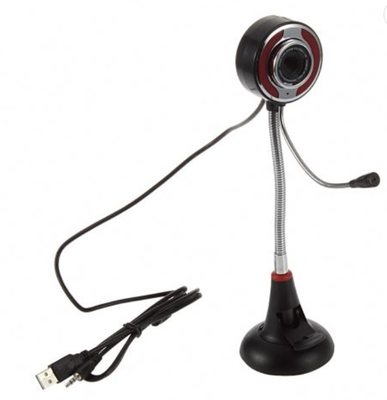 USB Flexible Gooseneck Tube Webcam Mount with Microphone Mic Camera 58*250 mm